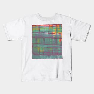 Liminal Space in Teal Weave Kids T-Shirt